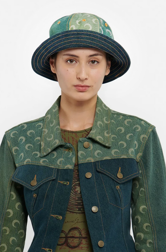 CHAPEAU CLOCHE EN DENIM RÉGÉNÉRÉ