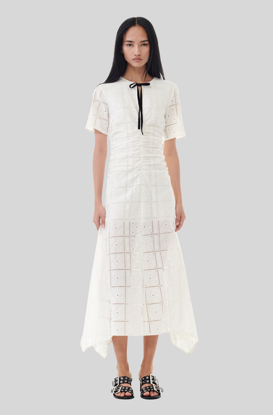 BRODERIE ANGLAISE LONG DRESS