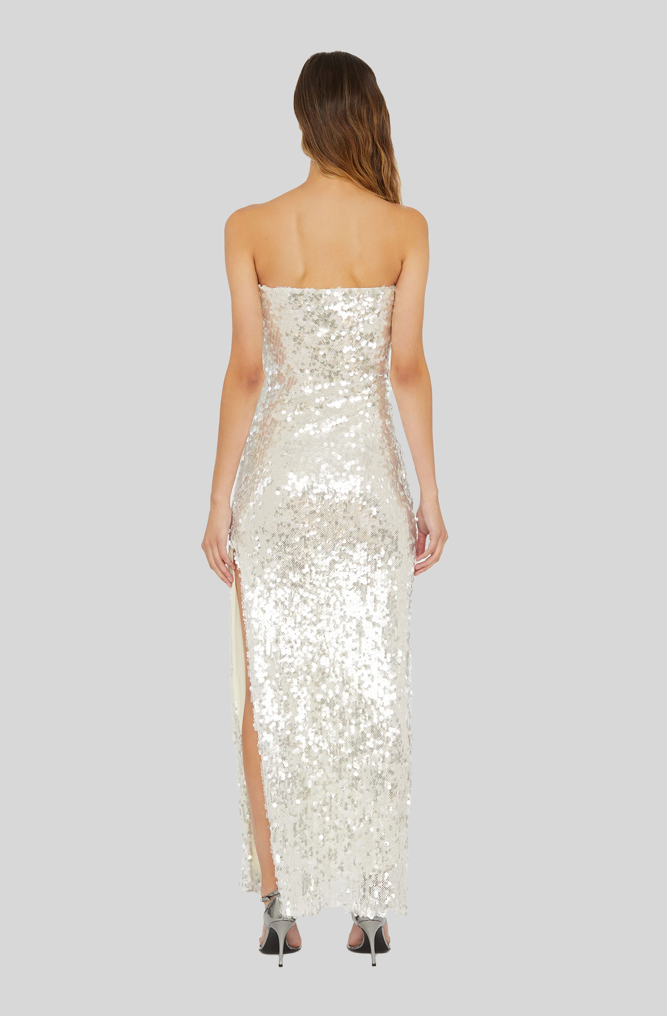 OPALINE SEQUIN STRAPLESS GOWN