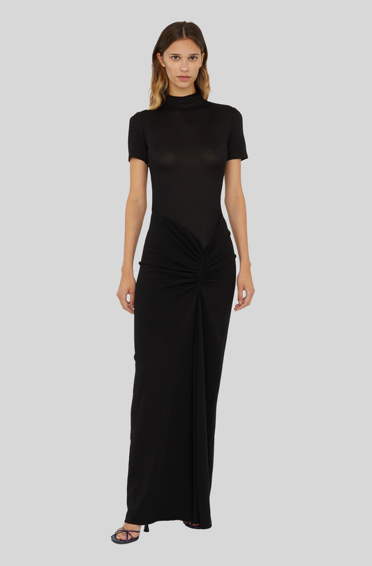 FUSION RUCHED TEE GOWN