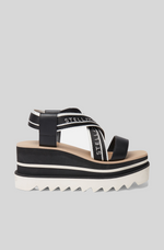 Load image into Gallery viewer, SNEAK- ELYSE STRIPED PLATFORM SANDALS
