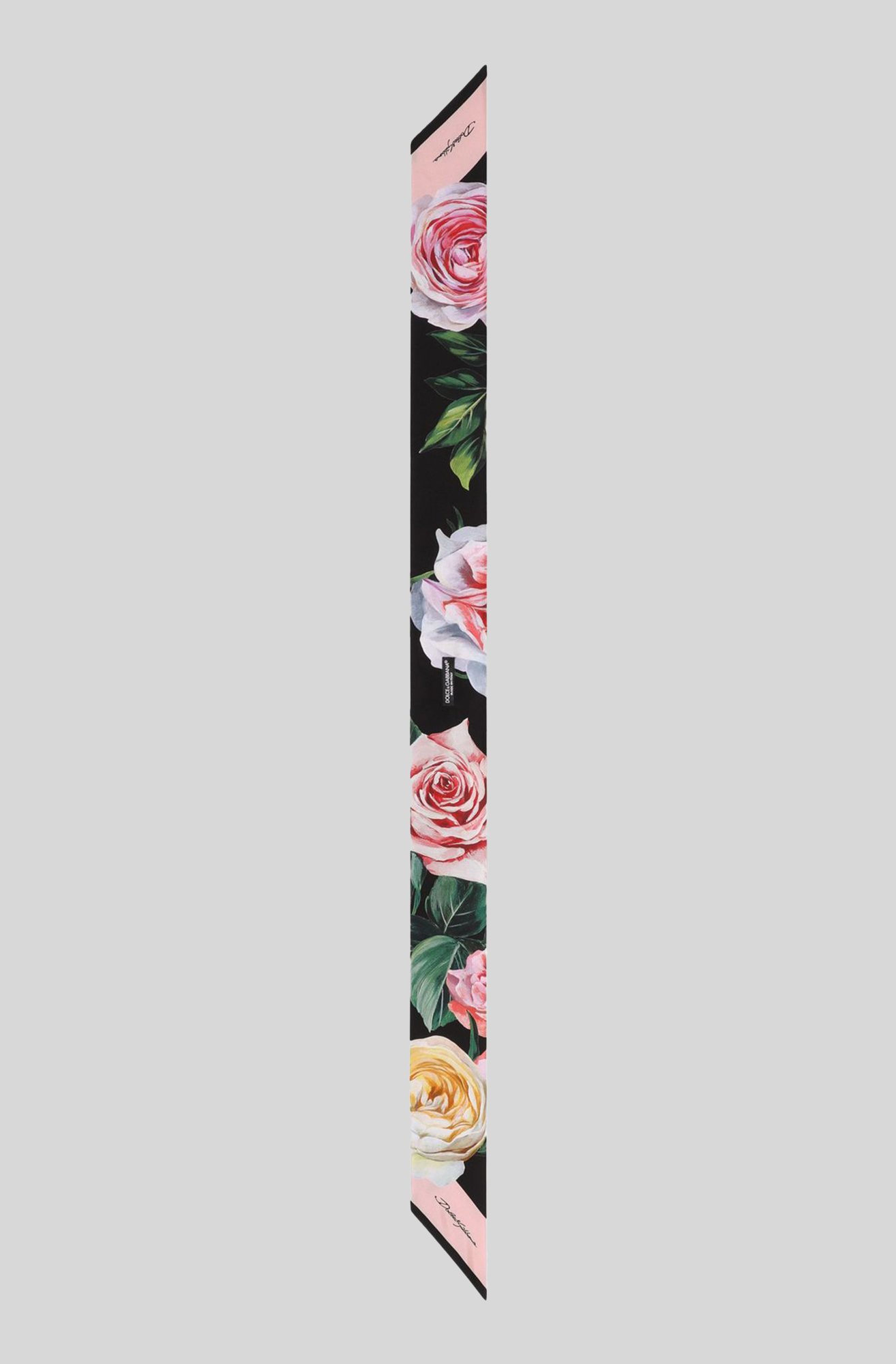 PEONY AND ROSE PRINT SILK TWILL HEADSCARF