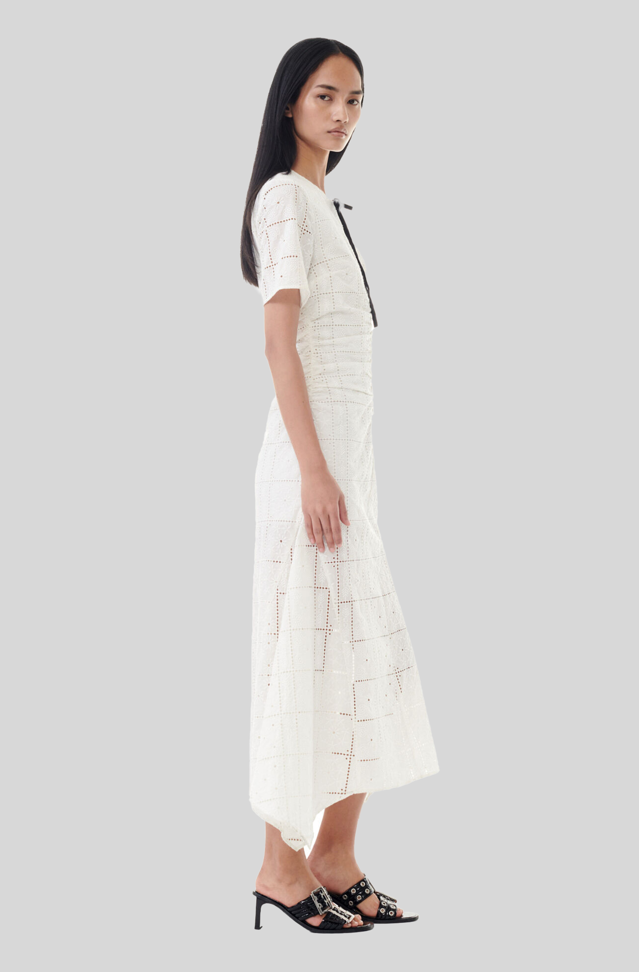 BRODERIE ANGLAISE LONG DRESS