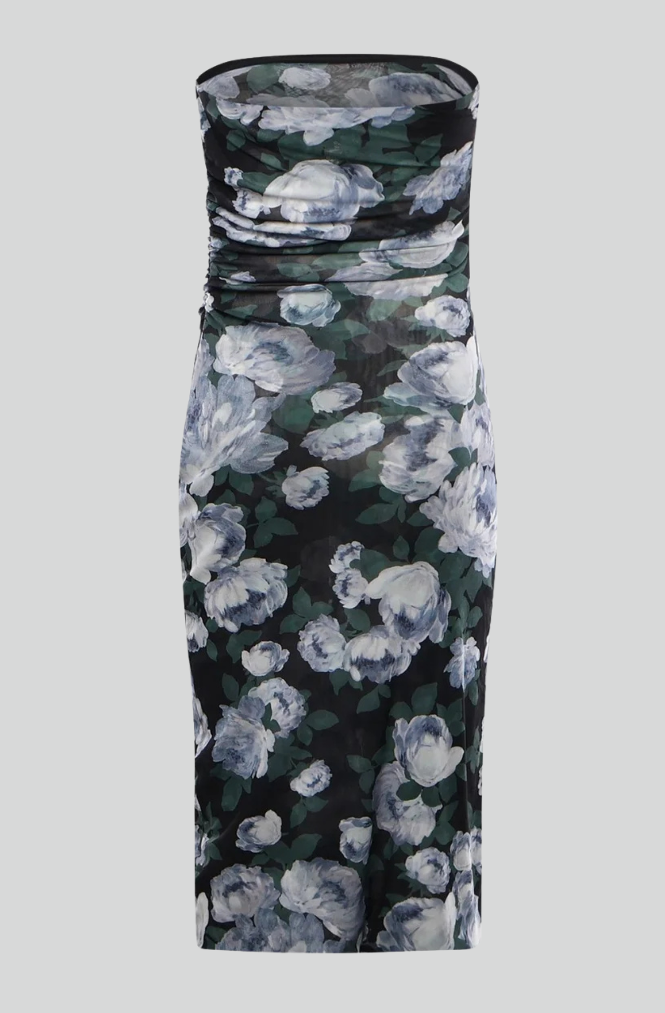 BUNCH OF ROSES MESH DRESS