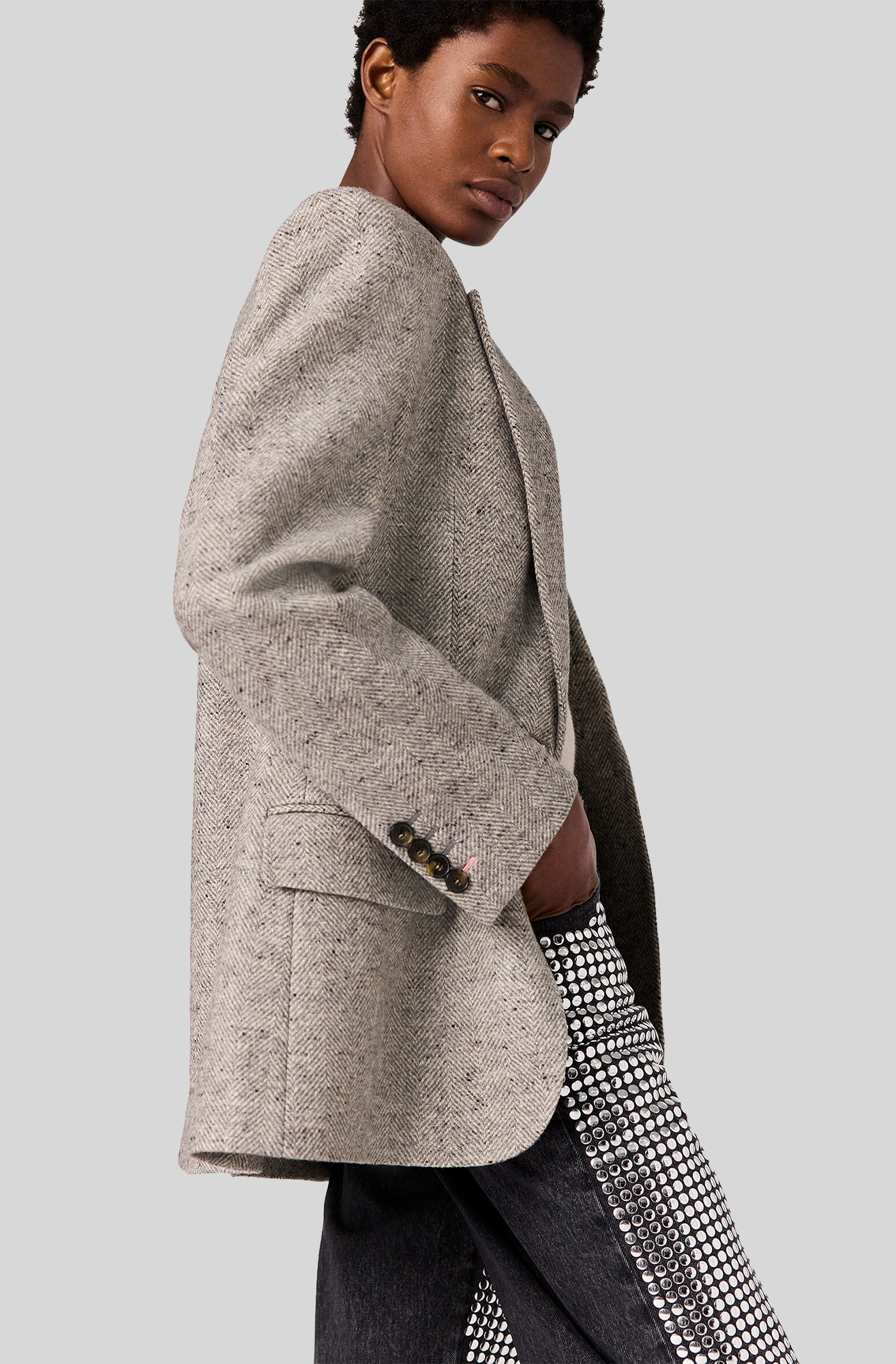 Stella McCartney Herringbone Single Breasted Jacket – ELLEPTYLTD