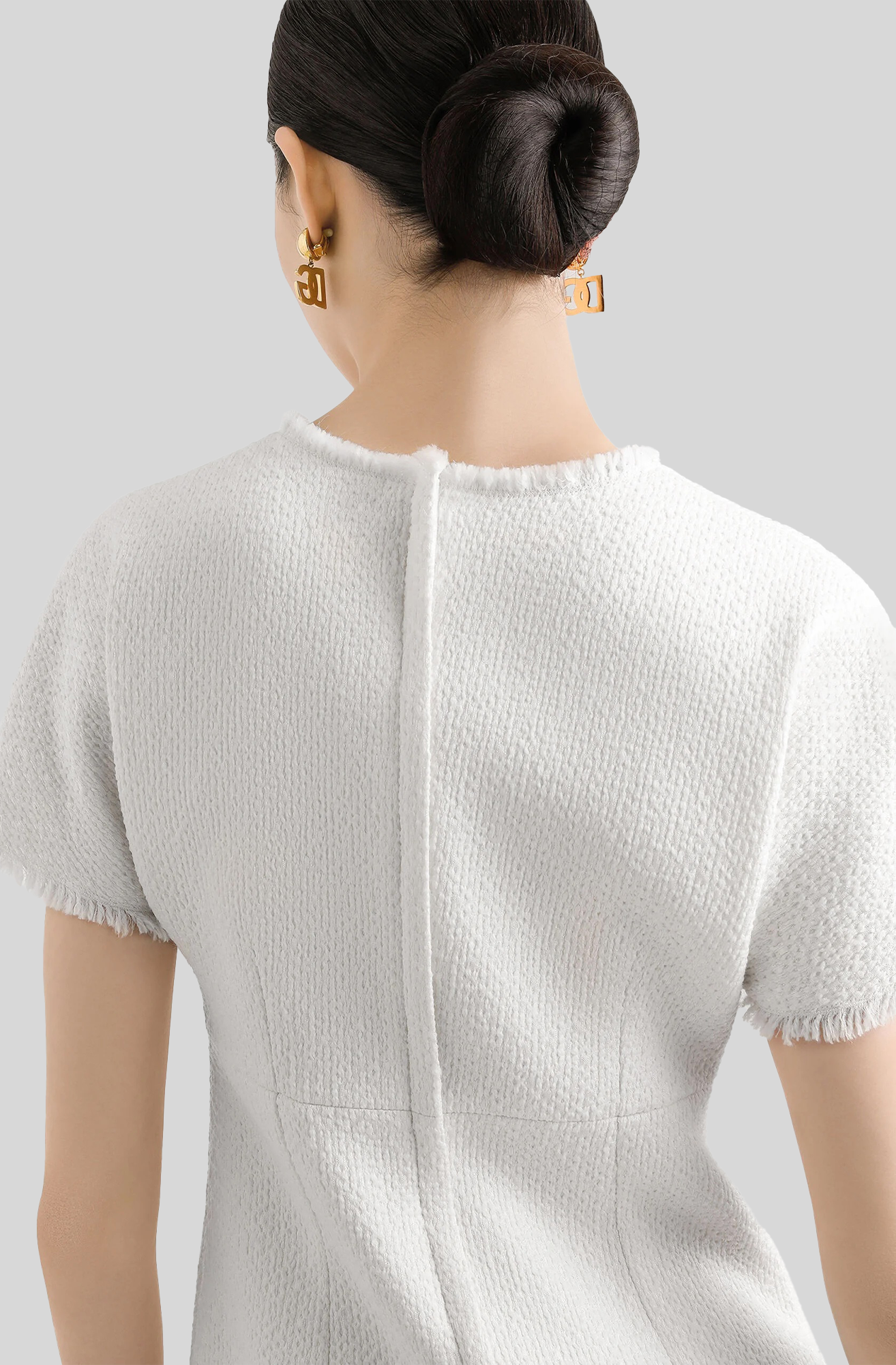 RASCHEL TWEED MIDI DRESS WITH DG LOGO