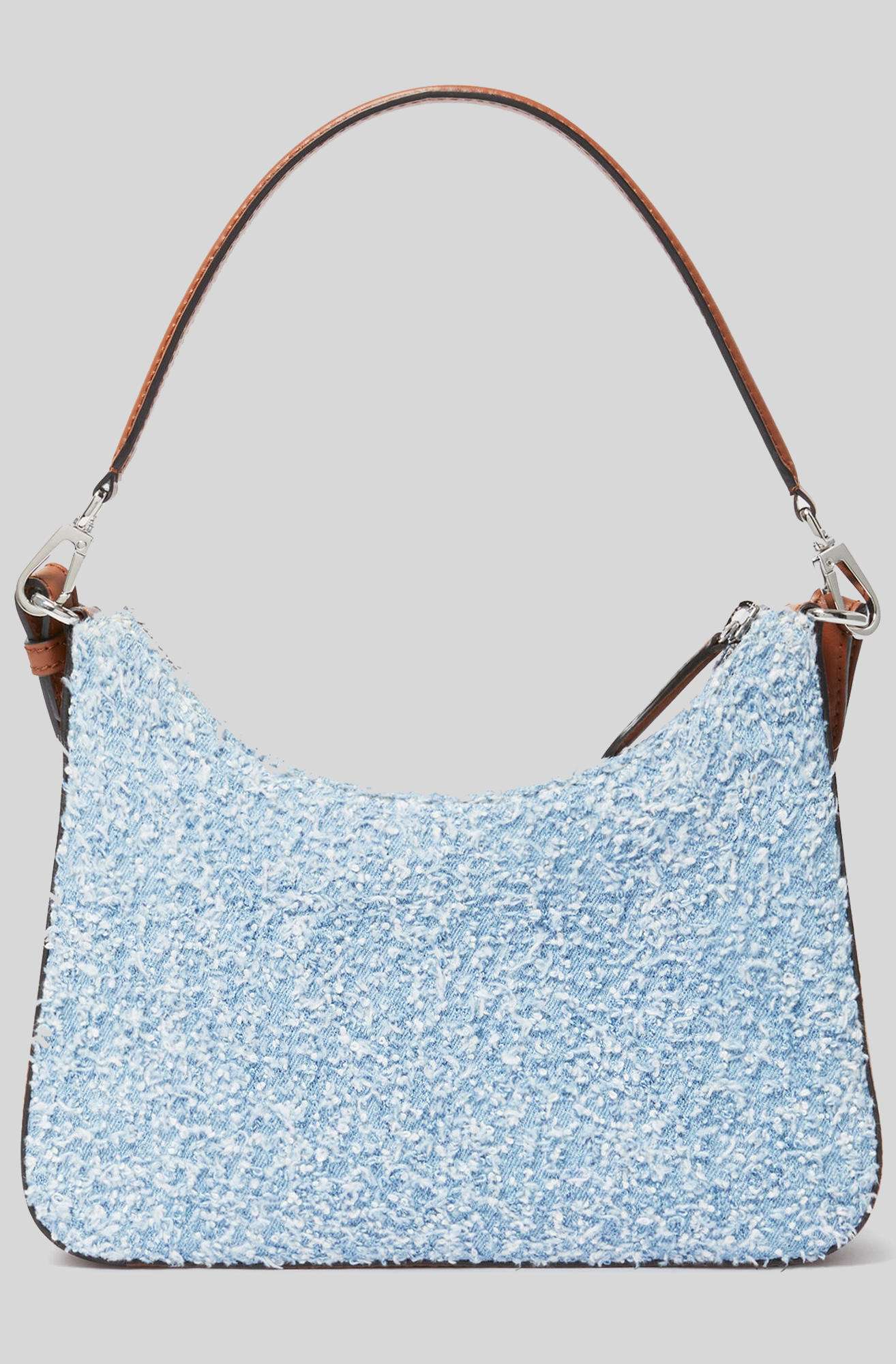 LOGO DENIM BOUCLÉ BAG