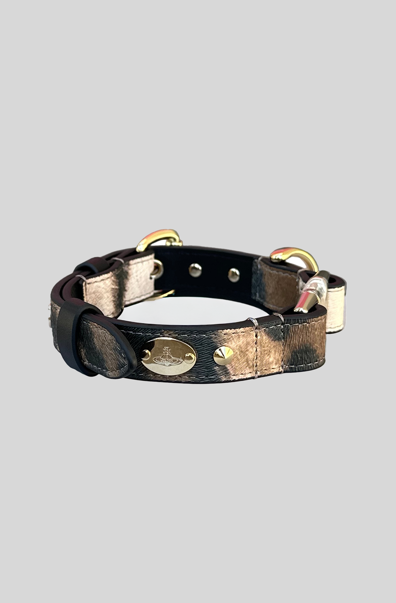LEOPARD PRINT DOG COLLAR