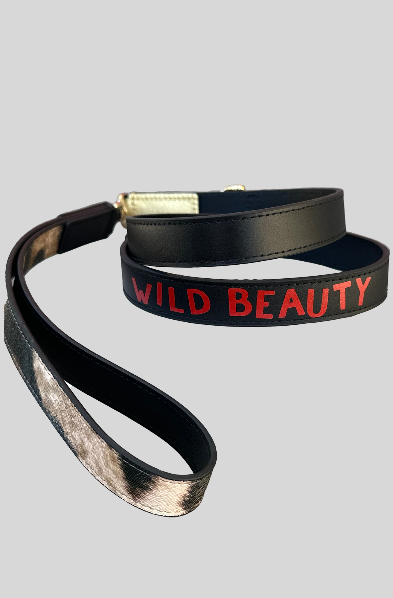 LEOPARD PRINT DOG LEAD