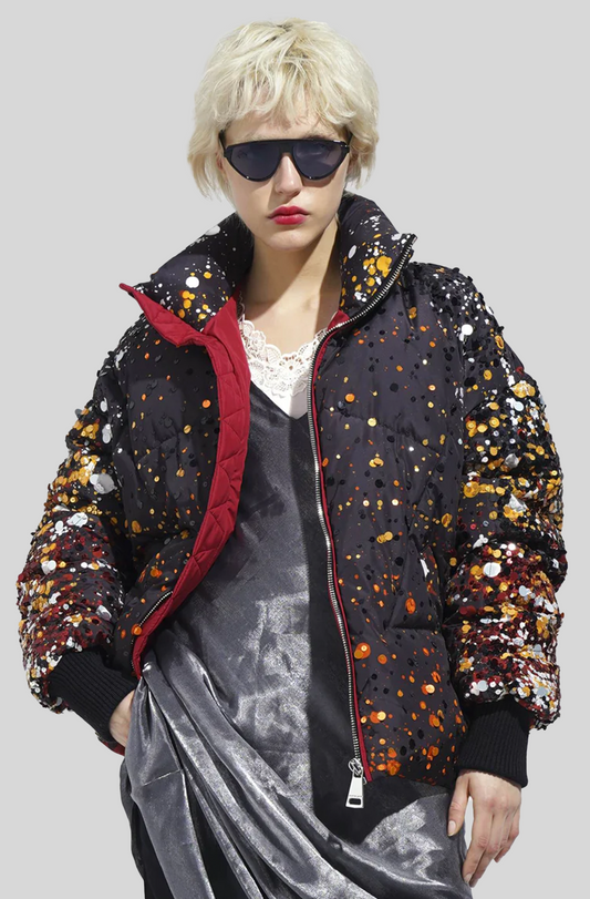 MOON FIREWORKS EMBROIDERED JACKET