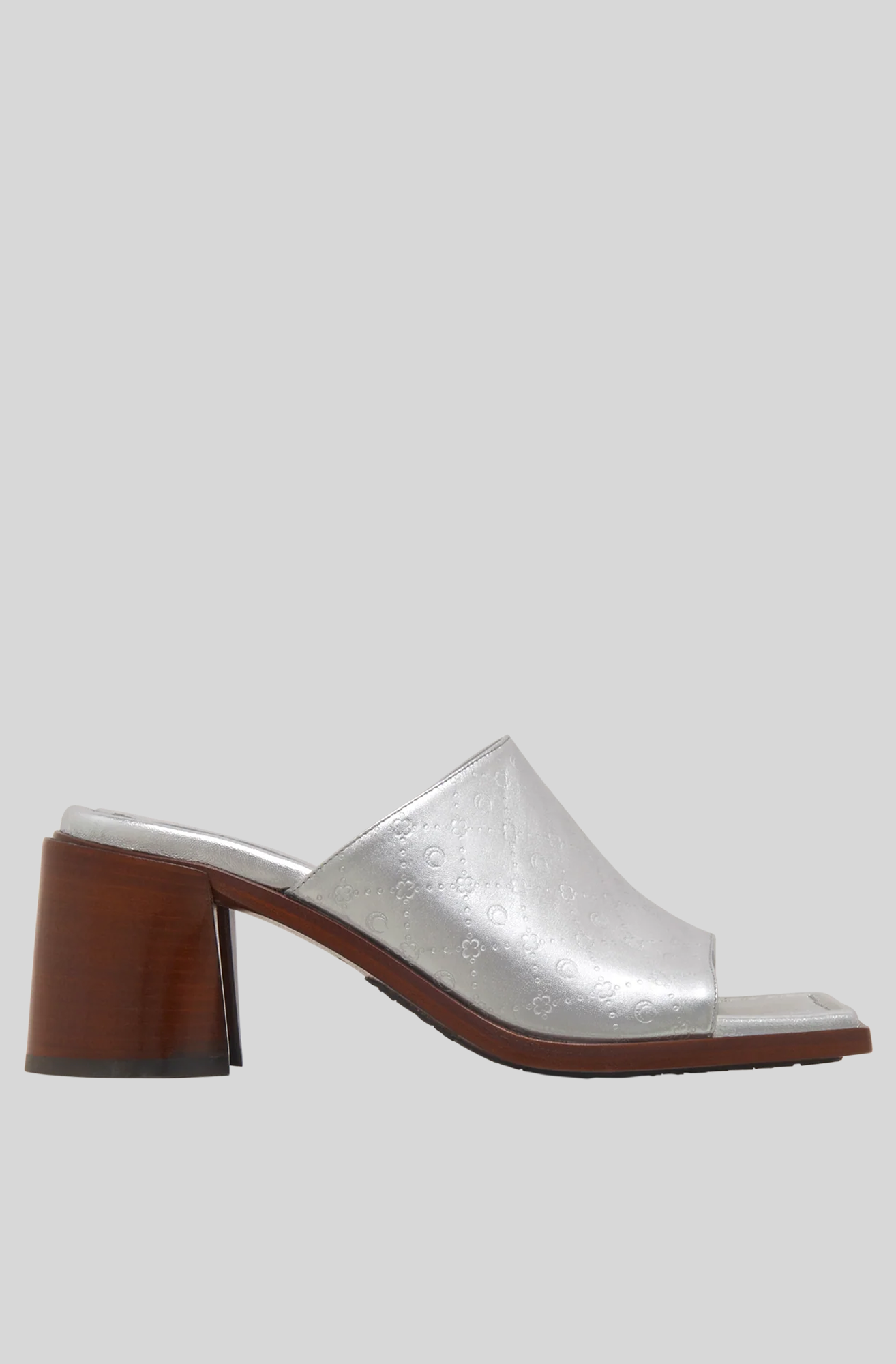 LAMINATED LEATHER MS MULES