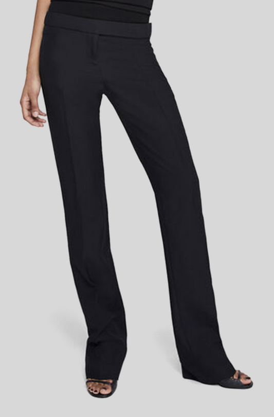 LOW RISE SLIM LEG TAILORED TROUSERS