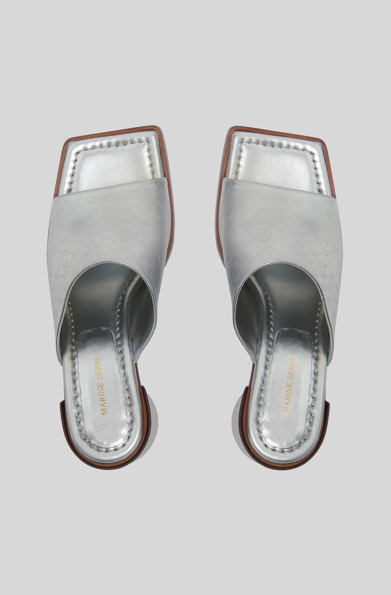 LAMINATED LEATHER MS MULES