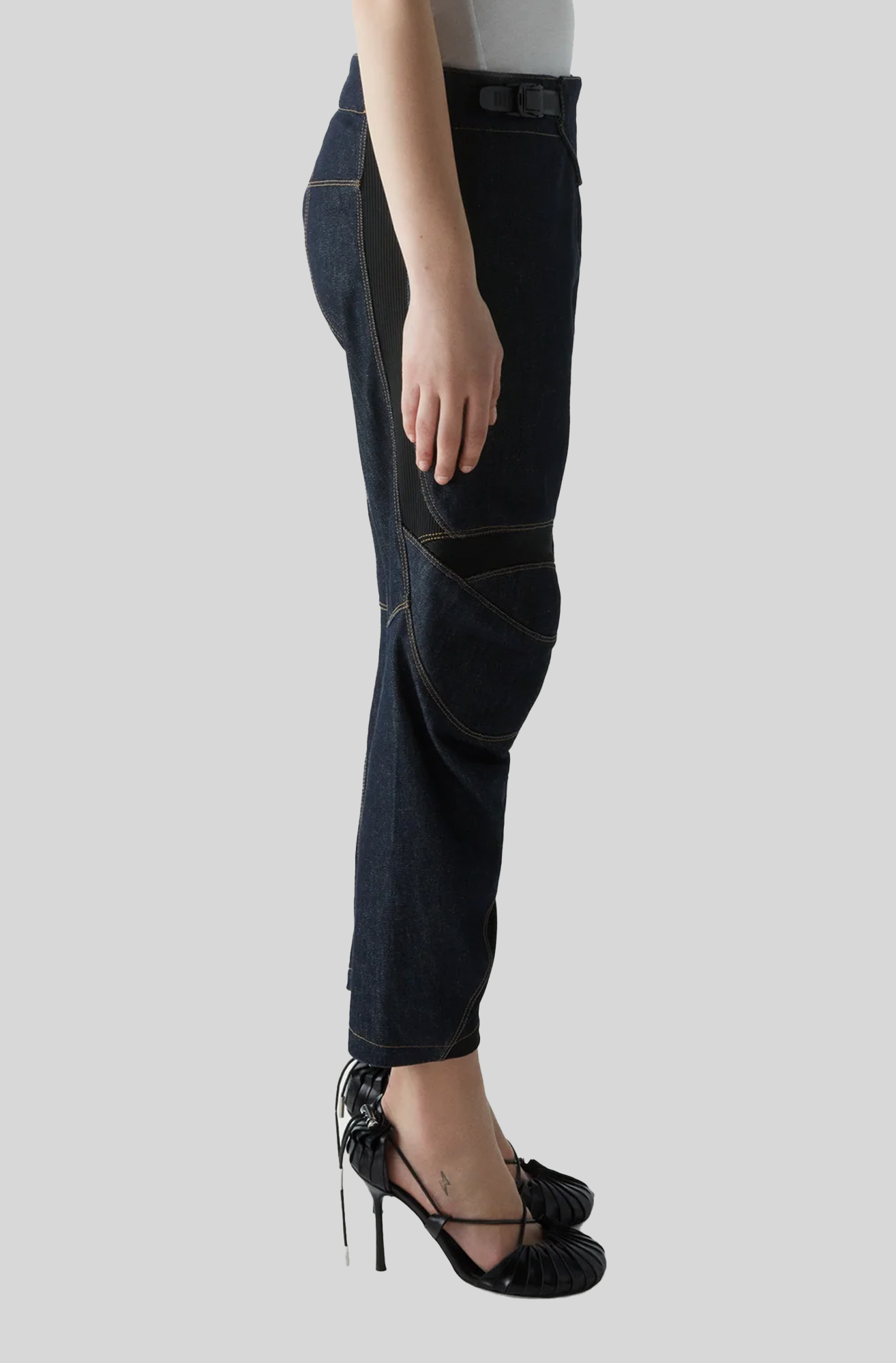 DENIM RACING TROUSERS