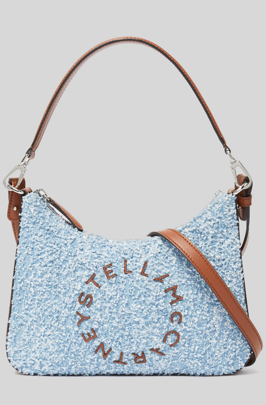 LOGO DENIM BOUCLÉ BAG