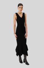Load image into Gallery viewer, RIB KNIT FLARED DRESS
