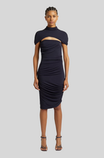 Load image into Gallery viewer, ILLUSION DRAPED SHRUG DRESS
