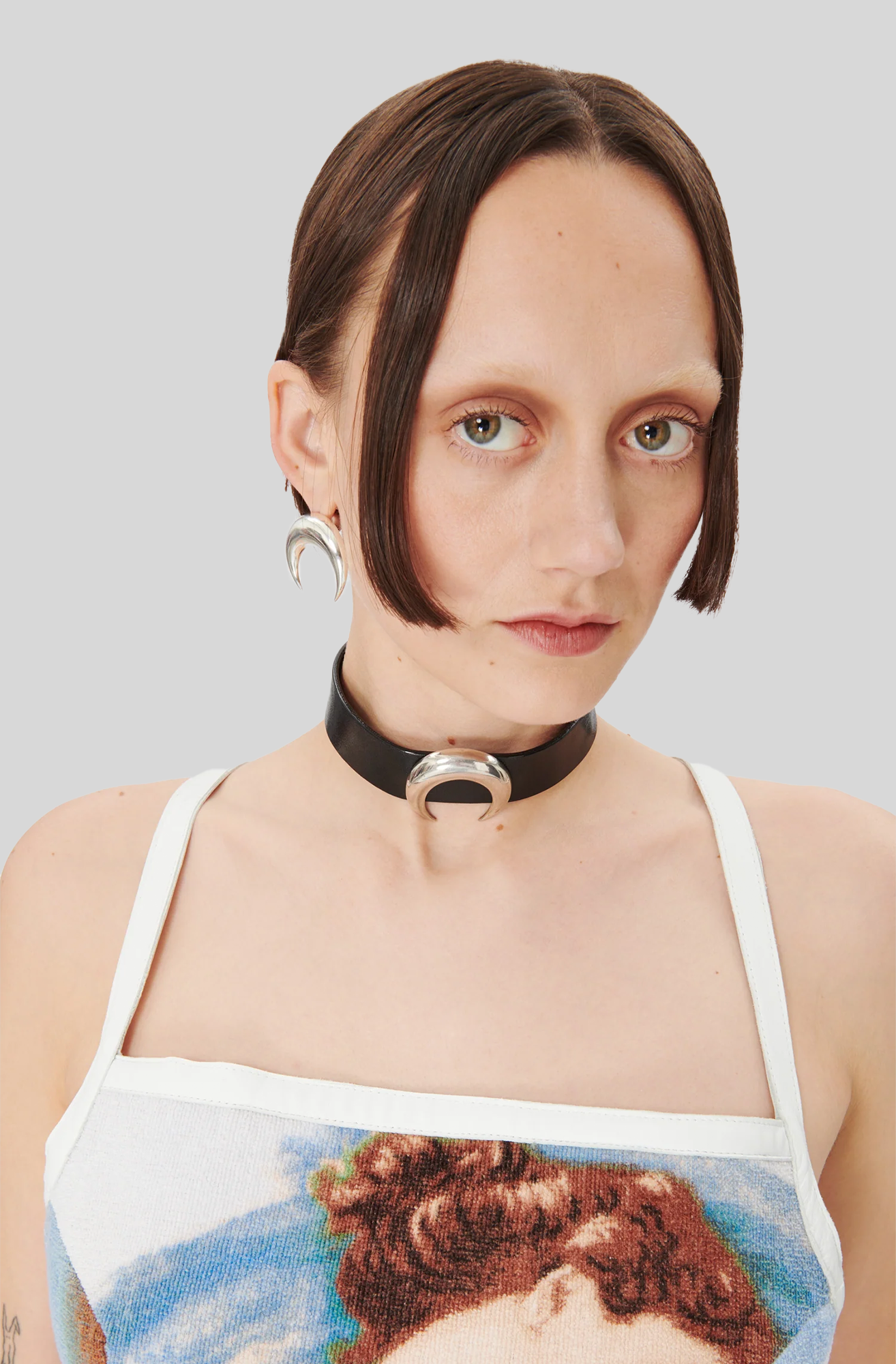 REGENERATED TIN MOON CHOKER