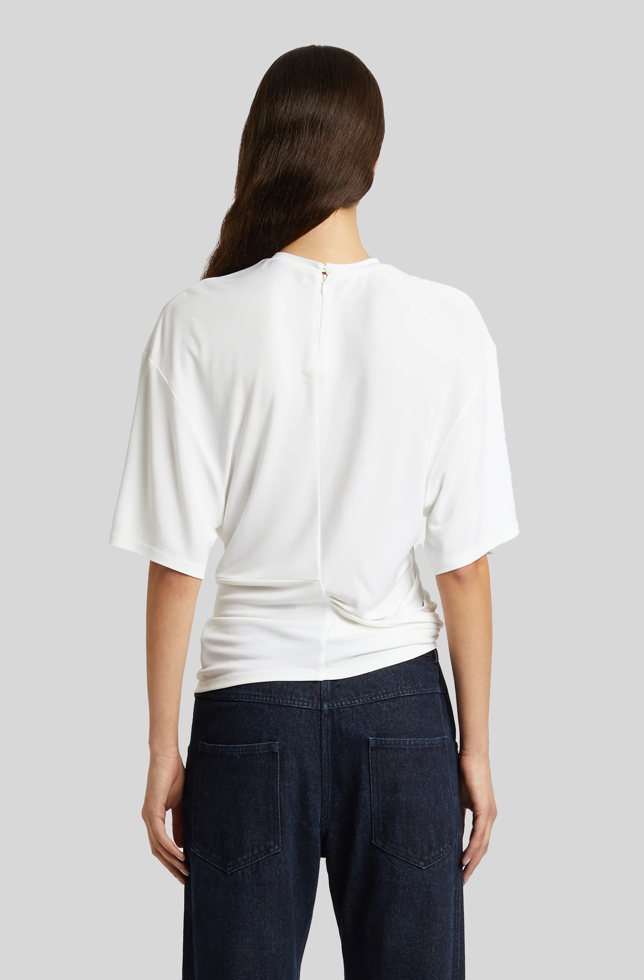 SIDE COWL WAIST TEE