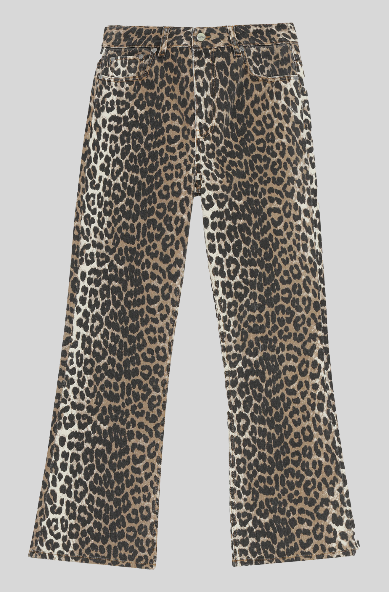 LEOPARD CROPPED JEANS