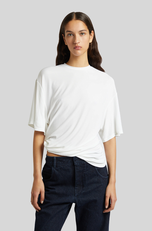 SIDE COWL WAIST TEE