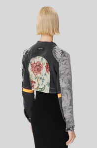REGENERATED FLORAL TAPESTRIES CROPPED JACKET
