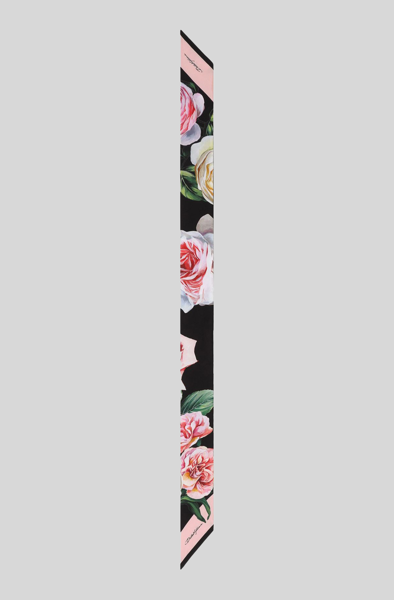 PEONY AND ROSE PRINT SILK TWILL HEADSCARF