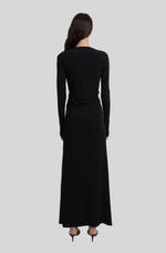 Load image into Gallery viewer, ARCED PALM LONG SLEEVE DRESS
