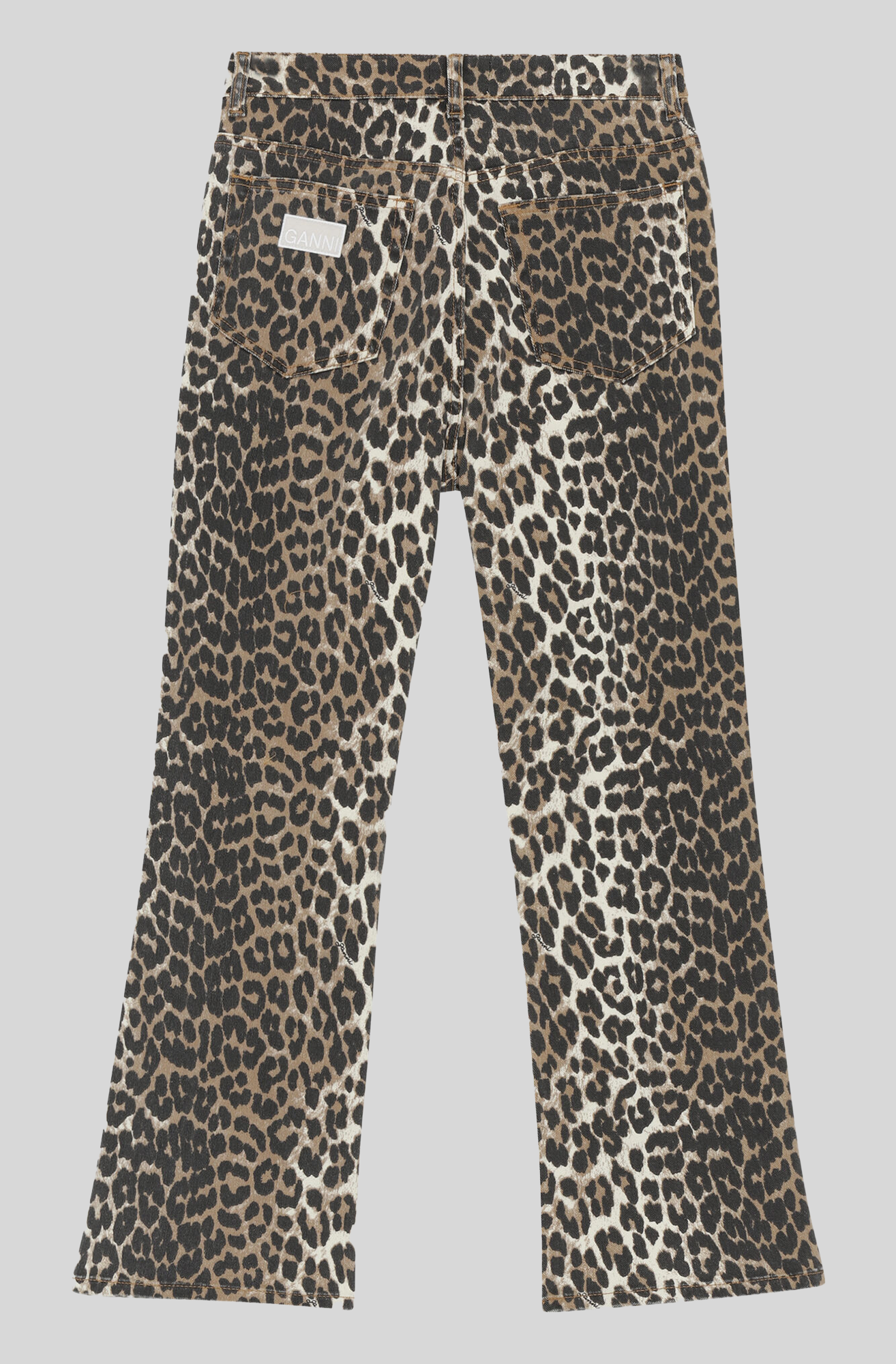 LEOPARD CROPPED JEANS