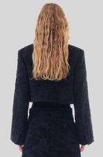 Load image into Gallery viewer, BOUCLE JACQUARD SUITING CROPPED BLAZER

