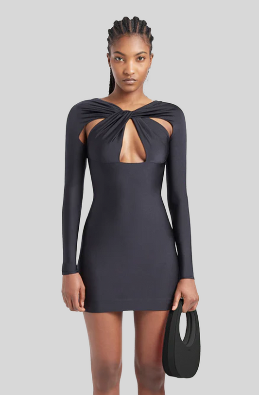 CUT-OUT JERSEY DRESS