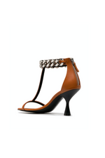 Load image into Gallery viewer, FALABELLA HIGH HEEL SANDAL IN ORANGE
