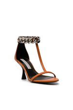 Load image into Gallery viewer, FALABELLA HIGH HEEL SANDAL IN ORANGE
