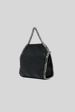Load image into Gallery viewer, TINY TOTE ALL OVER STUDDED IN BLACK
