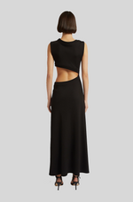 Load image into Gallery viewer, SKEWED NECK MULTI BIND DRESS IN BLACK

