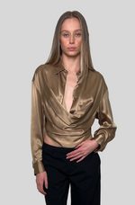 Load image into Gallery viewer, SILK COWL TOP
