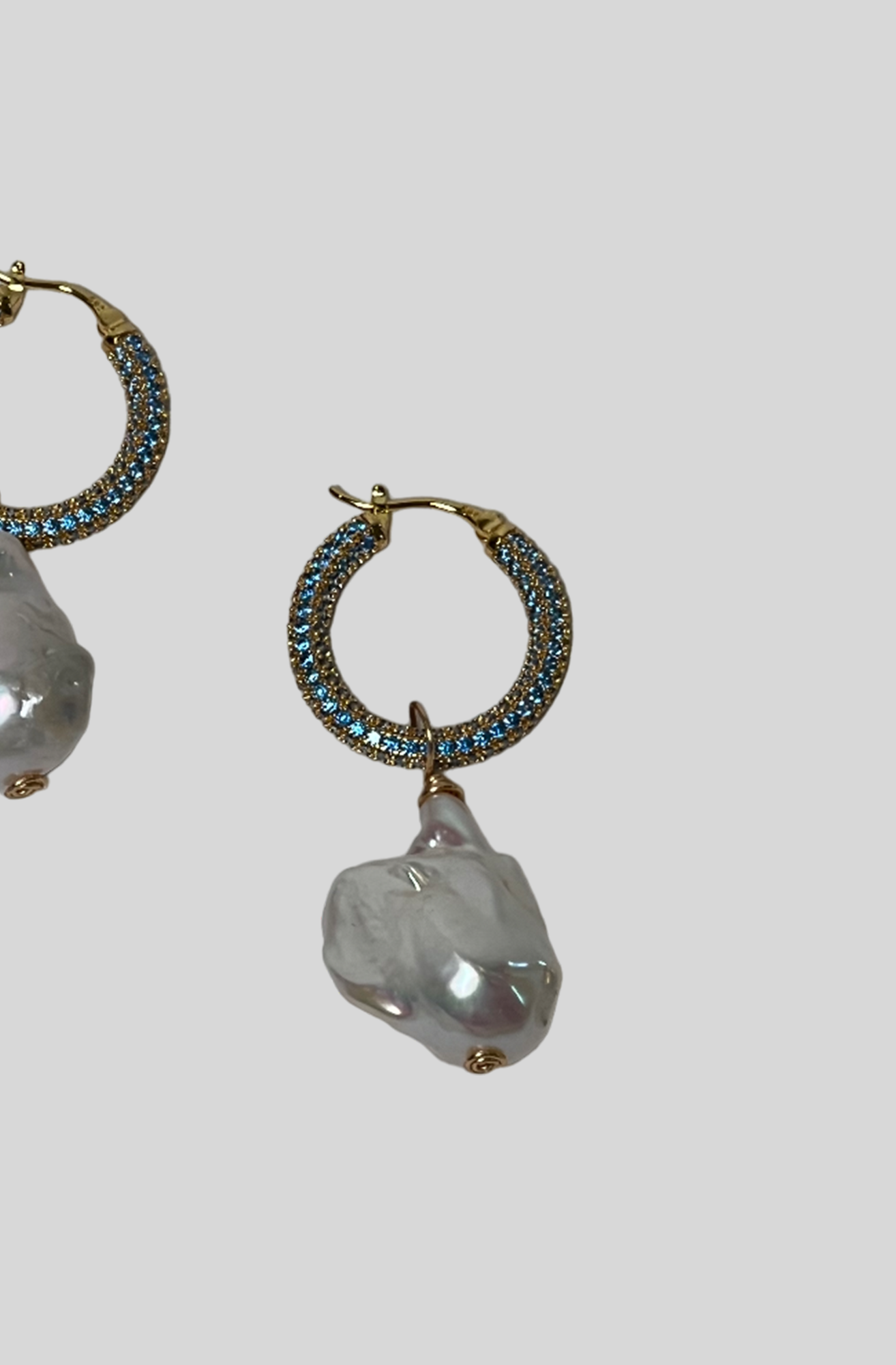 BOUCLES D'OREILLES BAROQUES TURQUOISES